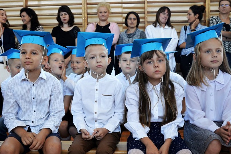 Pasowanie pierwszoklasistów w SP Nr 3 w Biłgoraju