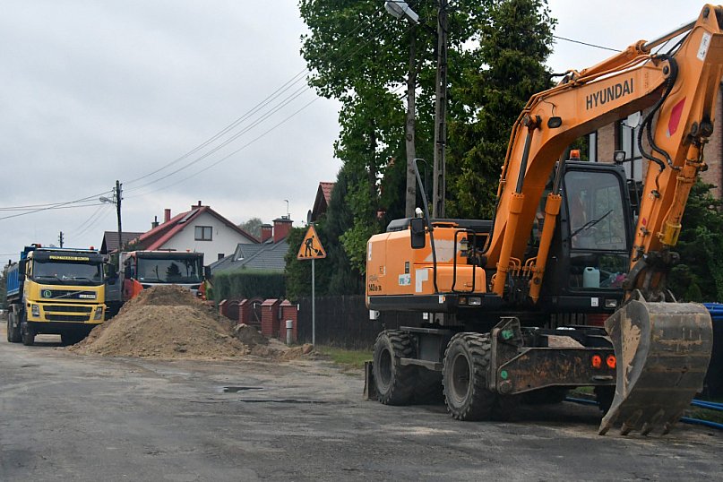 Trwa remont ulic Narutowicza w Biłgoraju