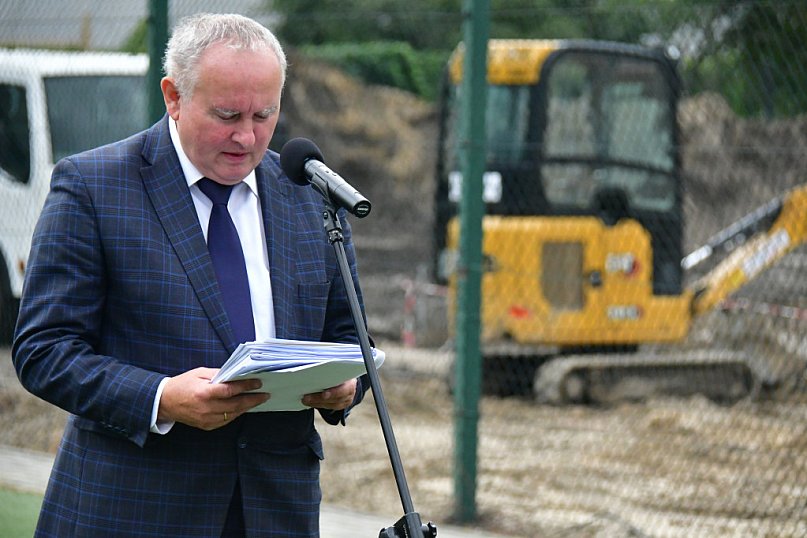 Kamień węgielny pod halę przy Jedynce wmurowany