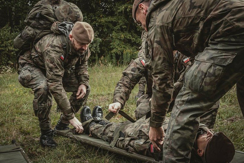 Terytorialsi na ćwiczeniach w Korczowie