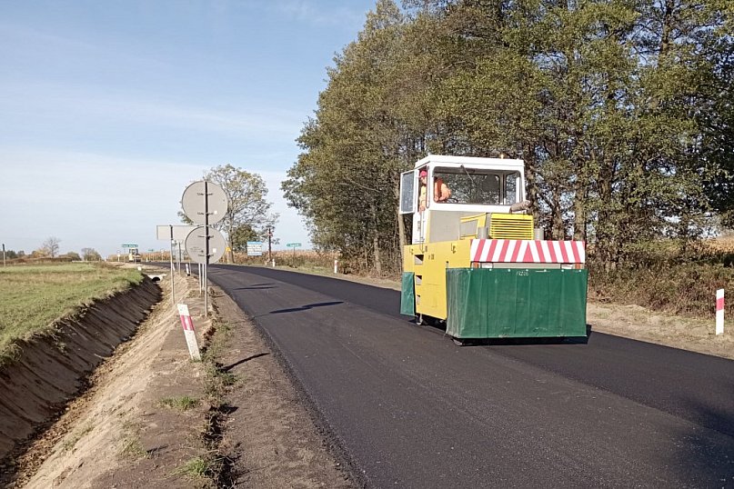 Trwa remont na W863 w powiecie biłgorajskim (FOTO)