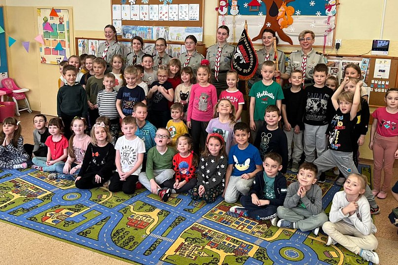 Serdeczna karteczka dla biłgorajskich harcerzy