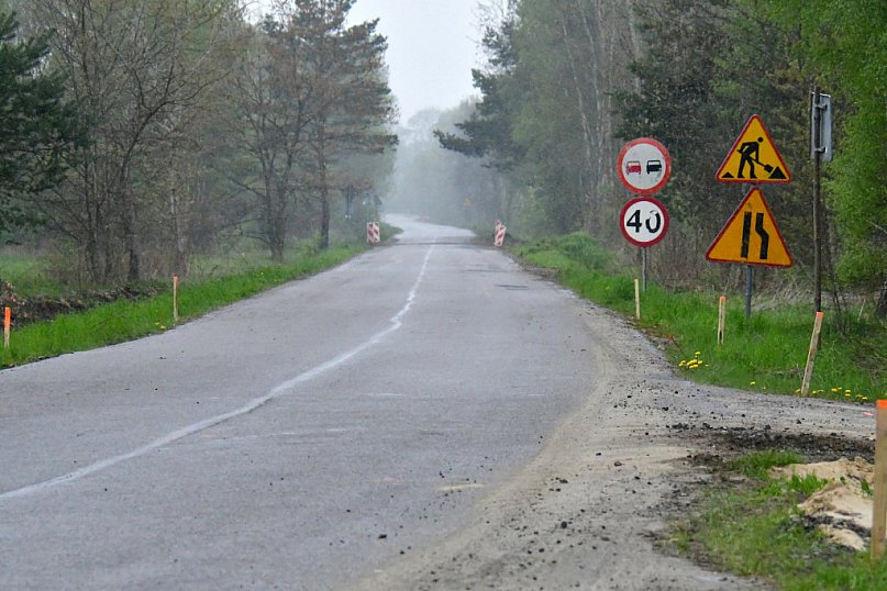 Trwa przebudowa drogi powiatowej Podsośnina Łukowska - Tarnogród