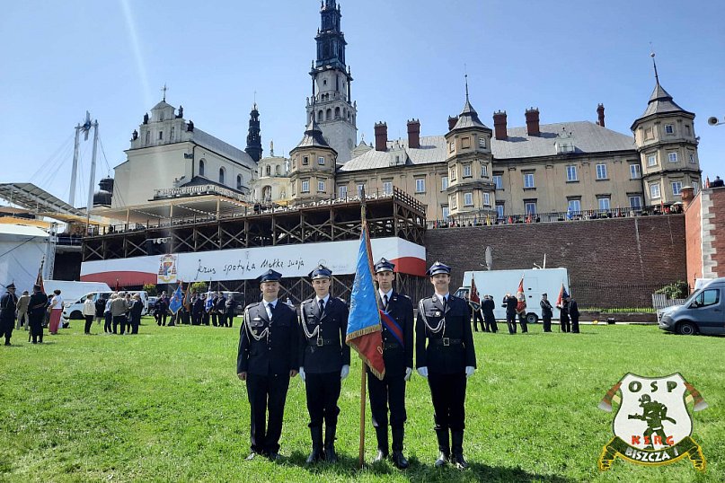 Nasi strażacy na pielgrzymce na Jasnej Górze