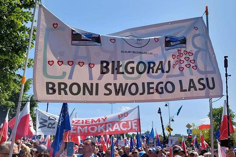 Mieszkańcy Biłgoraja protestowali w Warszawie