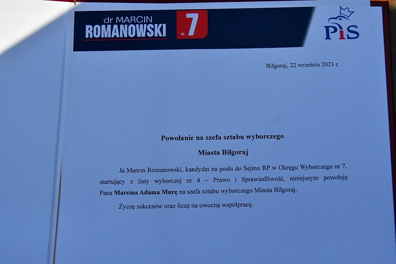 Kandydat do Sejmu powołał szefów sztabu. W każdej gminie...