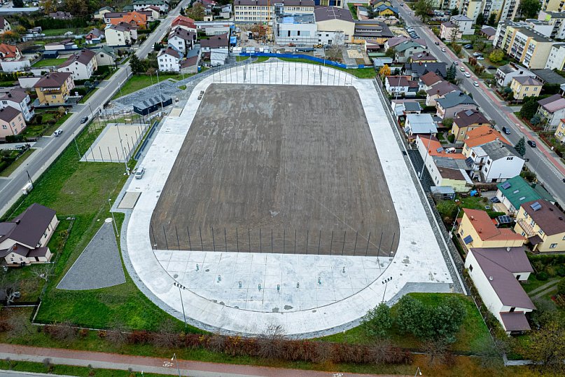 Najnowsze zdjęcia boiska przy ZSBiO w Biłgoraju