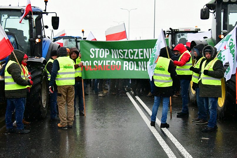 Gmina Księżpol. Rolniczy protest zablokował drogę wojewódzką nr 835
