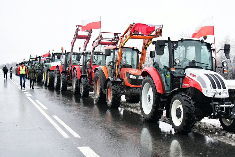 Rolnicy stracili cierpliwość. Protestowali w Tarnogrodzie i Tarnawie Małej