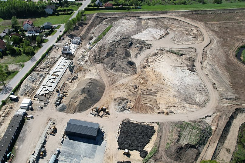 Tak na początek maja wygląda postęp prac na Autodromie