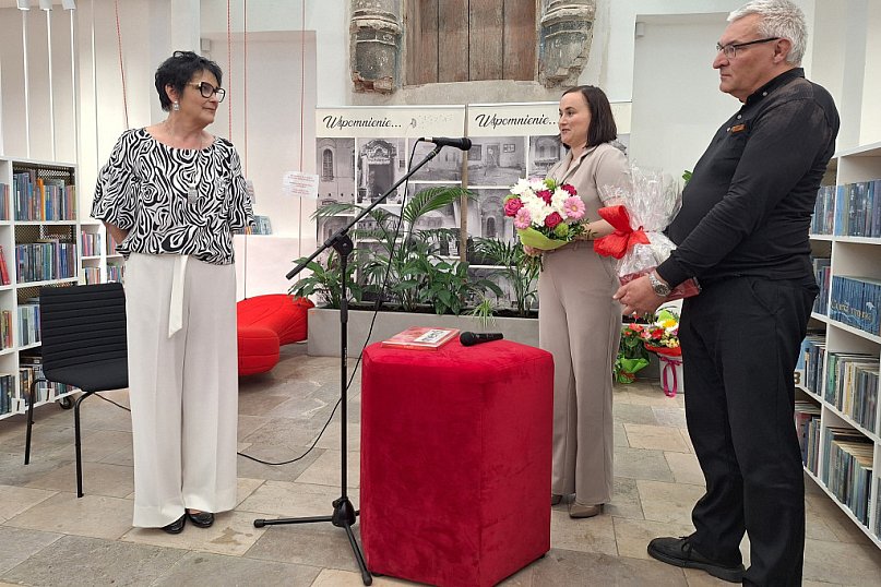 Joanna Puchacz żegna się z Miejską Biblioteką Publiczną w Tarnogrodzie
