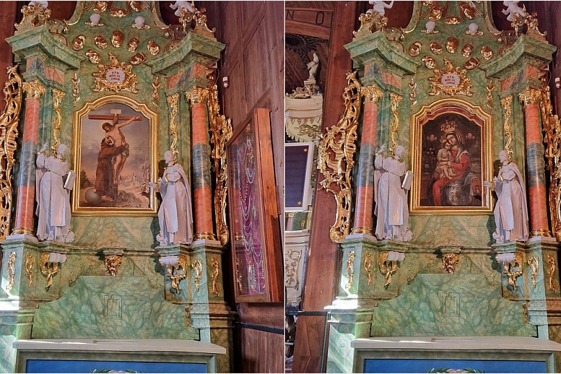 Konserwacja ołtarza bocznym w kościele w Górecku Kościelnym zakończona