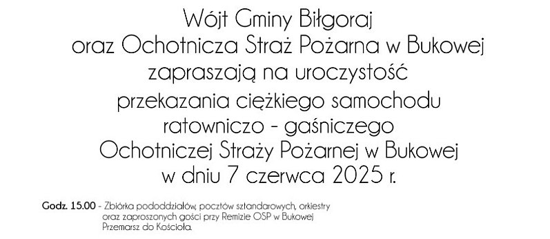 BUDKOWA: Przekazanie wozu bojowego
