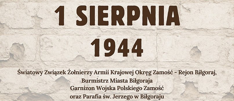 BIŁGORAJ: 81. rocznica wybuchu Powstania Warszawskiego-1882