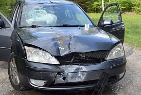Dwa wypadki drogowe w powiecie biłgorajskim: piesza i motocyklista w szpitalu-52748