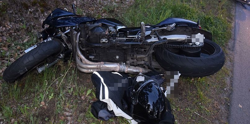 Wypadek motocyklisty i cyklisty - 52997