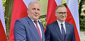 Wójt ściskał rękę Prezydenta RP
