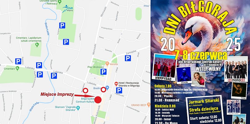 Dni Biłgoraja 7-8 czerwca – utrudnienia w ruchu drogowym, objazdy i parkingi! - 53428