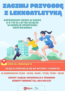 BIŁGORAJ: Zajęcia lekkoatletyczne dla dzieci