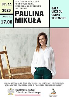 TERESZPOL: Spotkanie autorskie z Pauliną Mikułą