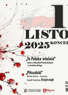 BIŁGORAJ: 11 listopada - Koncert patriotyczny