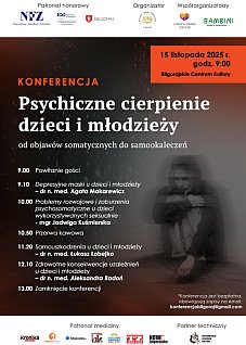 BIŁGORAJ: Konferencja Psychiczne cierpienie dzieci i młodzieży. Od objawów somatycznych do samookaleczeń