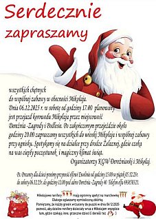 DEREŹNIA: Wizyta Świętego Mikołaja