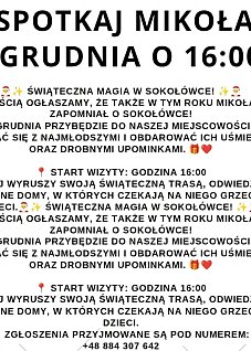 SOKOŁÓWKA: Wizyta św. Mikołaja