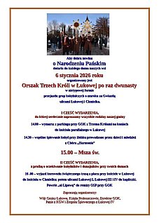 ŁUKOWA: Orszak Trzech Króli i dunajowanie