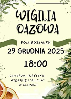 GLINY: Wigilia oazowa