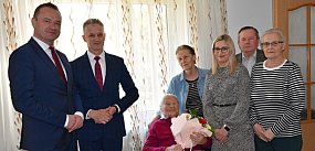 Pani Janina Ćwikła z gminy Potok Górny świętuje 100 lat