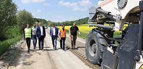 Remont drogi Albinów - Jędrzejówka