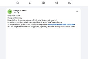 Fala oszustw na Facebooku: „Manager AI” i fałszywe ograniczenia aktywności-56805