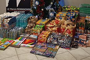 Finał zbiórki w biurze poselskim Marcina Romanowskiego