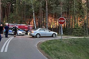 Potężny pożar w okolicach Kozaków. Ogień zmierza w stronę Aleksandrowa
