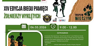 Wilczym tropem przez Potok Górny. Dołącz do biegu ku czci Niezłomnych
