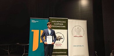 Uczeń ONZ-etu z tytułem laureata Olimpiady „Losy żołnierza i dzieje oręża…”