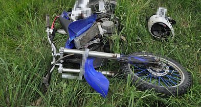 Dramatyczny wypadek na DW 863. 15-latek z motocykla zabrany przez LPR