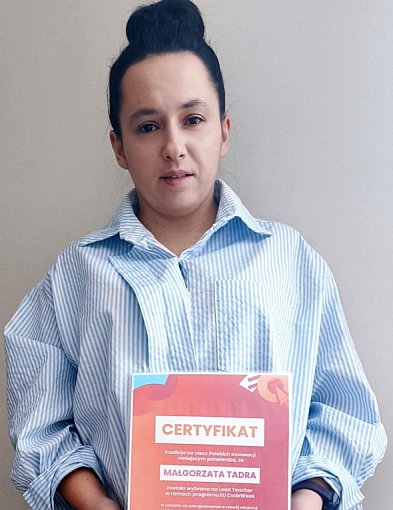 Nauczycielka z Biłgoraja wyróżniona w ogólnopolskim programie EU CodeWeek