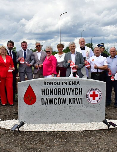 Biłgoraj ma Rondo Honorowych Dawców Krwi. Piękny gest