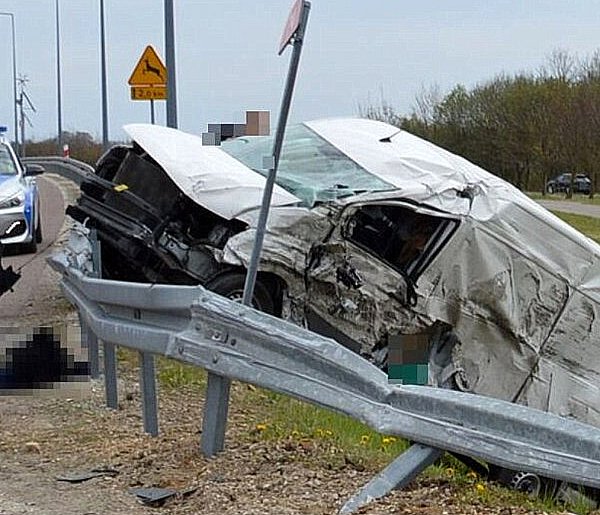 Wypadek z udziałem Mercedesa i Man-a