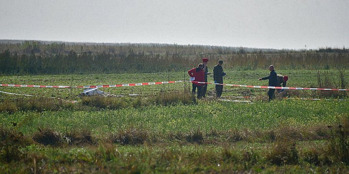 Przymiarki. Szczątki drona zabezpiecza Policja i ŻW (FOTO, VIDEO)