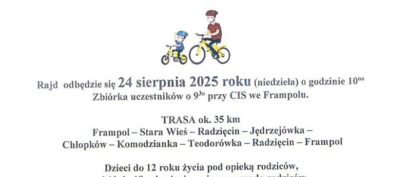 FRAMPOL: XII Rodzinny Rajd Rowerowy
