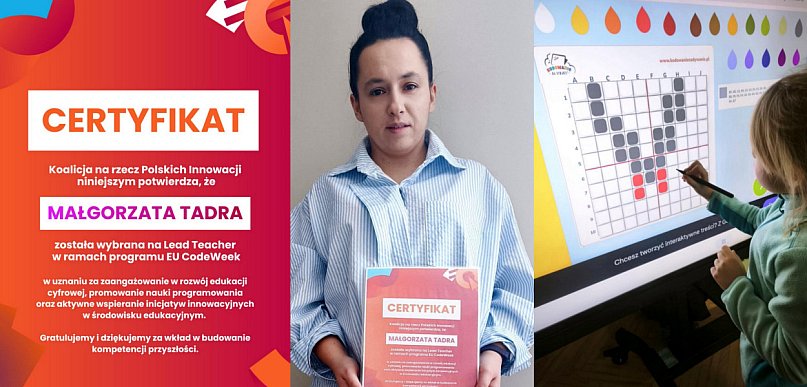 Nauczycielka z Biłgoraja wyróżniona w ogólnopolskim programie EU CodeWeek