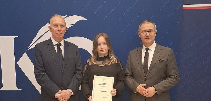 Prestiżowe wyróżnienie dla uczennicy ZSZiO