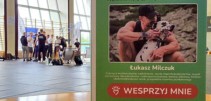 Siła mięśni i potęga serc! 1 300 zł dla Łukasza Milczuka