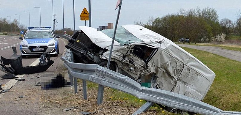Wypadek z udziałem Mercedesa i Man-a