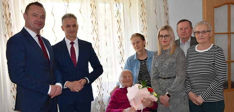 Pani Janina Ćwikła z gminy Potok Górny świętuje 100. urodziny!