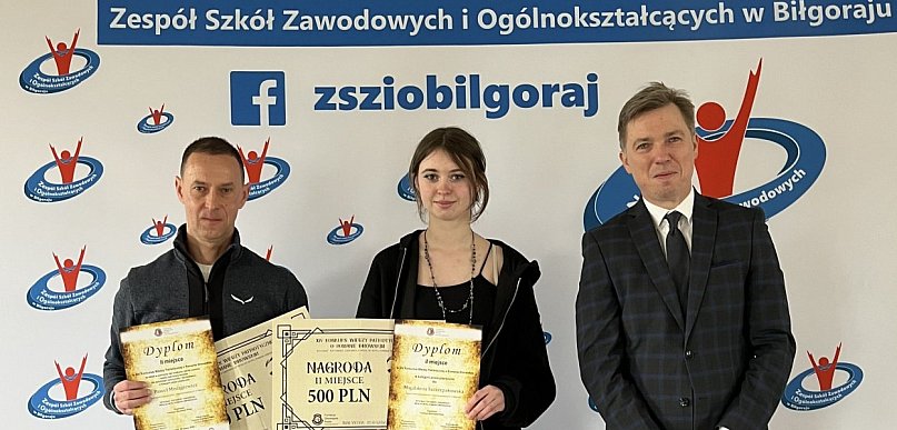 Sukces uczennicy ZSZiO w Biłgoraju w konkursie ogólnopolskim