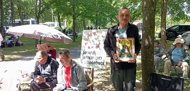 XXV Pielgrzymka Pomocy Społecznej do Kodnia. DPS Teodorówka na miejscu